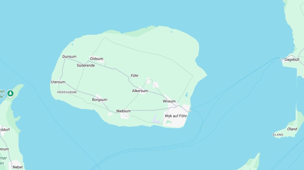Map of Föhr